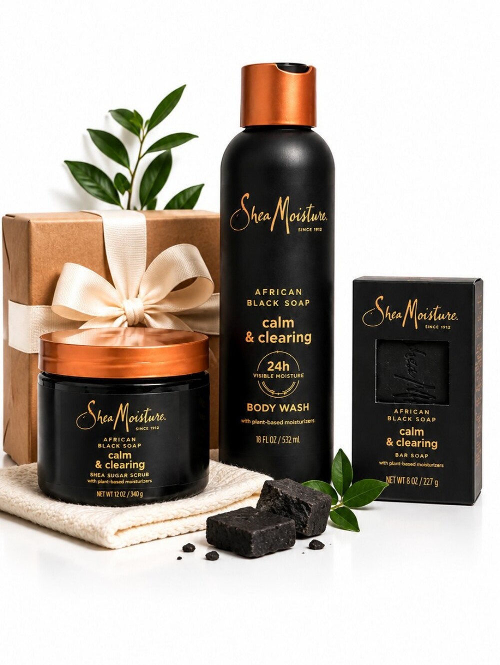 SheaMoisture African Black Soap Calm & Clearing 3-Piece Gift Set